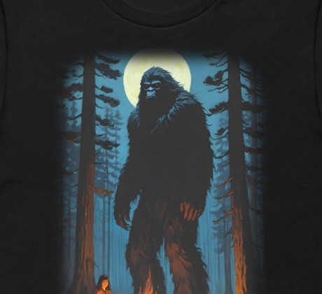 Sasquatch Guardian - Epic Fantasy Bigfoot Cryptid Tee