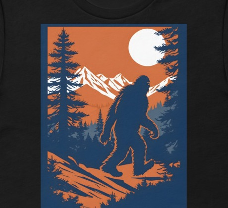 Sasquatch Country Tee - Retro National Park Bigfoot Poster Shirt