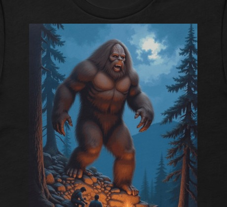 Sasquatch Guardian - Epic Fantasy Bigfoot Cryptid Tee