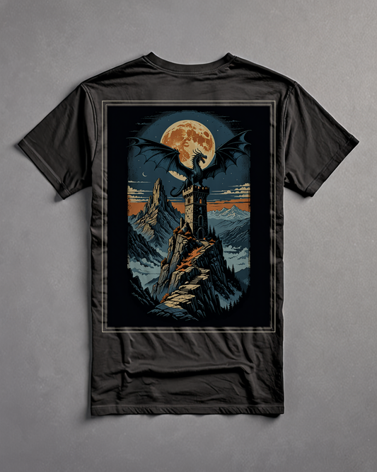 Dungeon Master Dragon Shirt - Vintage Fantasy D20 Tabletop RPG Tee