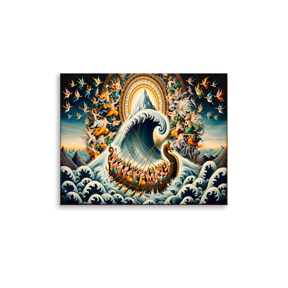 Samudra Manthan Hindu Mythology Art Print