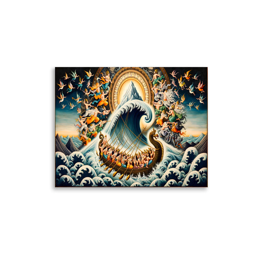 Samudra Manthan Hindu Mythology Art Print