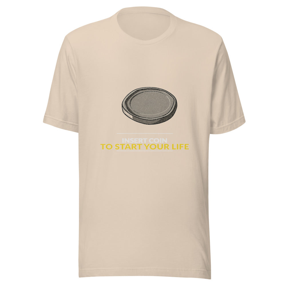 Retro Arcade Insert Coin Graphic Tee