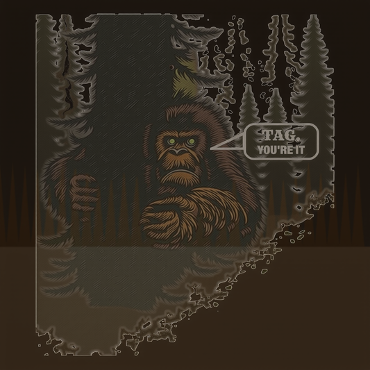 Tag, You're It — Funny Bigfoot Hide & Seek Cryptid Tee