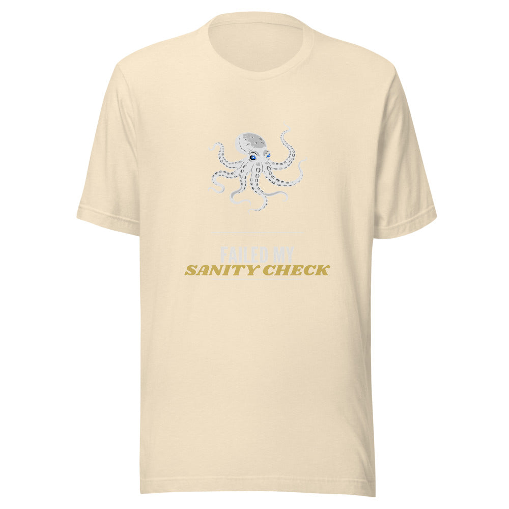 Failed My Sanity Check Shirt - Funny Call of Cthulhu Tee, Cosmic Horror TTRPG Gift, Eldritch Lovecraft Tabletop Gamer Shirt