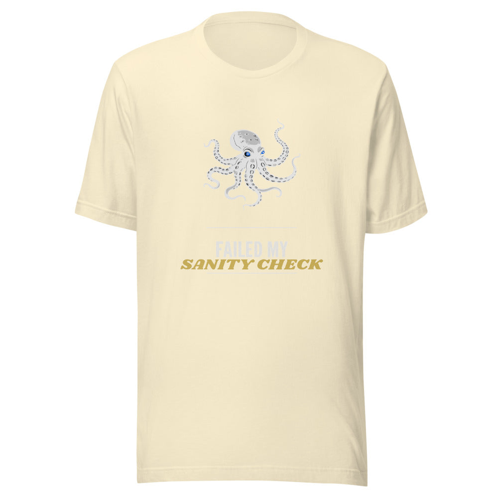 Failed My Sanity Check Shirt - Funny Call of Cthulhu Tee, Cosmic Horror TTRPG Gift, Eldritch Lovecraft Tabletop Gamer Shirt