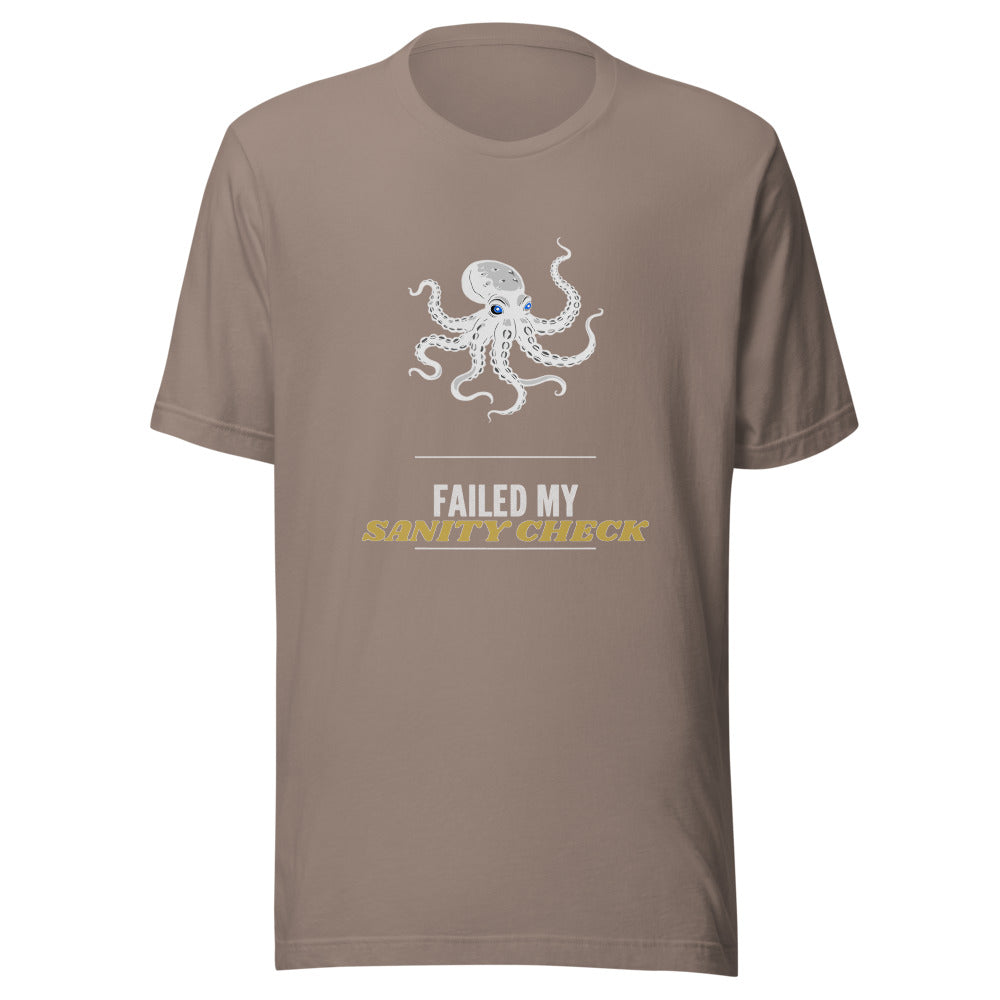 Failed My Sanity Check Shirt - Funny Call of Cthulhu Tee, Cosmic Horror TTRPG Gift, Eldritch Lovecraft Tabletop Gamer Shirt