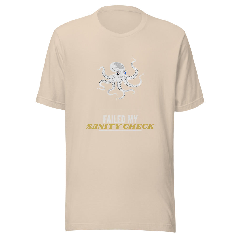 Failed My Sanity Check Shirt - Funny Call of Cthulhu Tee, Cosmic Horror TTRPG Gift, Eldritch Lovecraft Tabletop Gamer Shirt