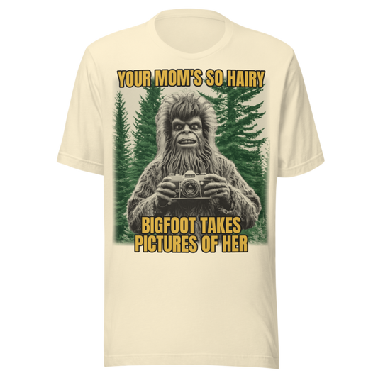 Bigfoot Photographer tee mockup