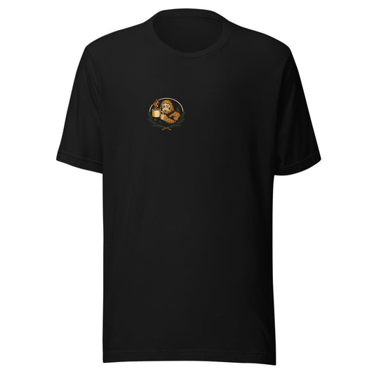 Bigfoot Runs On Coffee And Conspiracies Shirt - Funny Sasquatch Cryptid Coffee Lover Tee