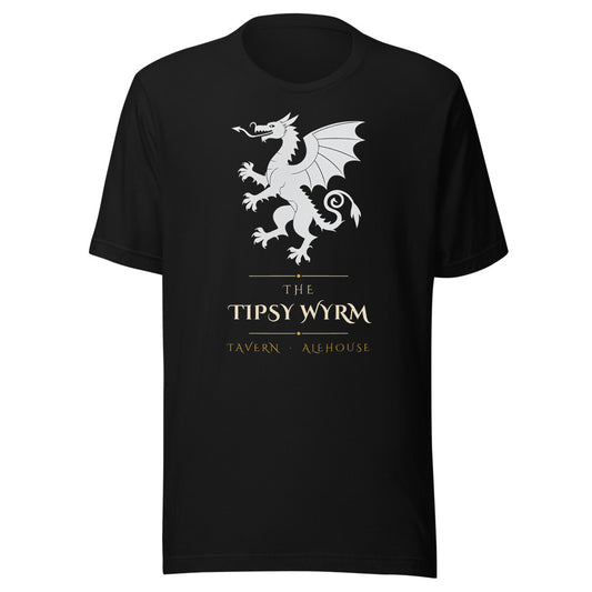 The Tipsy Wyrm - Funny Fantasy Tavern Dragon D&D Tabletop Gamer Shirt
