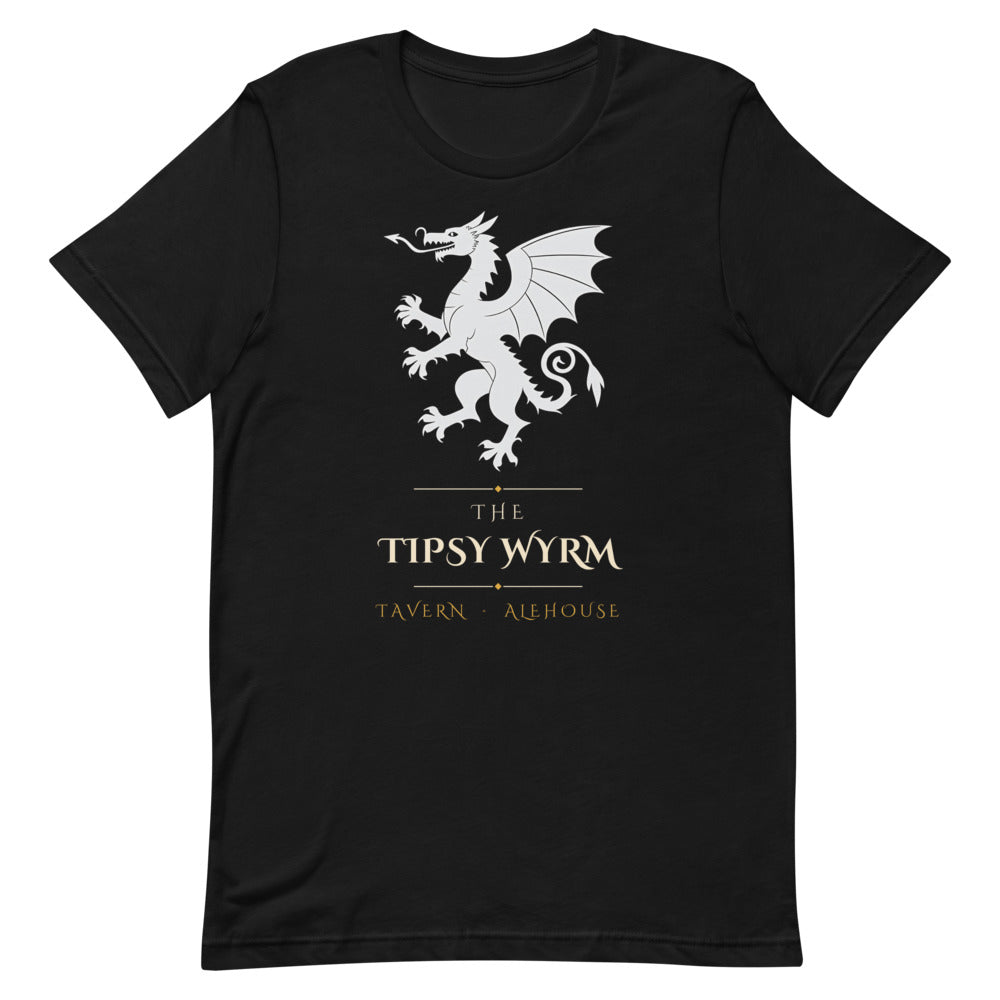 The Tipsy Wyrm - Funny Fantasy Tavern Dragon D&D Tabletop Gamer Shirt
