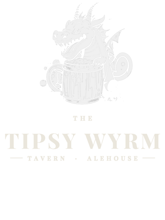 The Tipsy Wyrm - Funny Fantasy Tavern Dragon Tabletop RPG Gamer Shirt